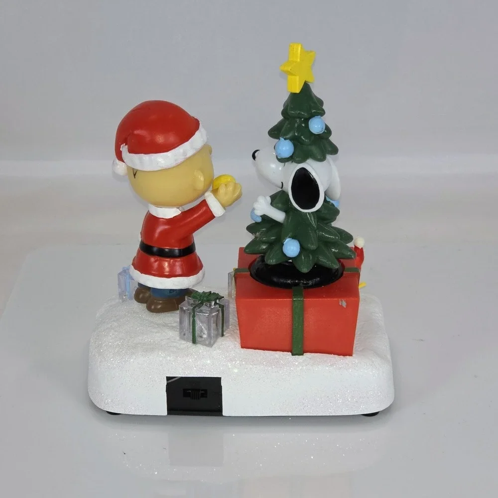 Peanuts Snoopy & Charlie Light Up Musical Table Kurt S Adler Plays Linus & Lucy